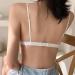 LoRier Women s Lace Bralette - Floral Adjustable Thin Strap V-Neck Wireless Triangle 75A White - International Shipping Available - Buy Online on GoSupps.com
