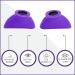 Super Sunnies Slim Flex UV Eye Protection FDA Compliant Individual Tanning Goggles Eyeshields (Purple) - Buy Online on GoSupps.com