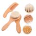 Minkissy Body Scrub Set - Exfoliator Shampoo Goat Bristle for Newborns to Adults | Shower Brush, Scalp Comb, Loofah, and Wooden Baby Hair Cap - Buy Online on GoSupps.com