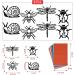 VXTRRI Insect Suncatcher Kit for Kids - DIY Stain Glass Effect Paper Crafts - 8 Cutouts, 16 Tissue Papers - Perfect for Window Art and Classroom Crafts - Birthday Gift Idea - Buy Online on GoSupps.com