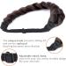 BOBIYA Afro Thick Yaki Straight Wide 2 Strands Synthetic Braided Headband Kinky Straight Plait Headband (Brunette Brown) - Buy Online on GoSupps.com