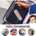 Autwekm Travel Toothbrush Holder - Dustproof Portable Toothbrush Case for Travel Camping Business Trips & School - Rosa Color - Buy Online on GoSupps.com