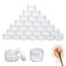 5 ml container empty container clear jar empty container cream jar 30 empty samples container samples round travel cream jar transparent cosmetic container with lid travel potty container set 30 Pieces