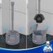 MR.SIGA Heavy Duty Toilet Plunger with Sturdy Handle and Holder - Gray - Buy Online on GoSupps.com