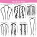 Shop Ouligay 7-Piece Vintage Metal Hair Insert Comb Set - Stylish Accessories for Women & Girls - Buy Online on GoSupps.com