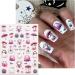 JMEOWIO 3D Embossed Halloween Nail Art Stickers Decals Self-Adhesive 5D Cute Ghost Pink Flower Nail Supplies Nail Art Design Decoration Accessories 4 Sheets - Buy Online on GoSupps.com