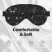 Black Music Notes Print Double-Sided Eye Mask | Soft & Light Blocking Sleep Enhancer - International Shipping Available - Buy Online on GoSupps.com