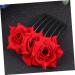 Housoutil 1pc Fancy Hair Accessories for Women Womens Hair Accessories Black Barrettes Red Rose Flower Hair Comb Rose Hair Accessories Pearl Hair Comb Rose Hair Comb Roses Headgear Bride - Buy Online on GoSupps.com