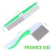 Premium Stainless Steel Dog & Cat Comb - Flea Comb for All Hair Types (Green) - Perfect for Short Medium & Long Hair Pets - Buy Online on GoSupps.com