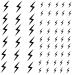 Tattoonova 6 Sheets Temporary Tattoo Men Lightnings Party Favors Thunder Body Face Sleeve Number Fake Tattoos