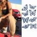 Long-lasting 4 Sheets Semi Permanent Butterfly Tattoos for Women - Temporary Body Art for Arm, Hand, and Shoulder - Buy Online on GoSupps.com