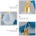 Housoutil Vintage Perfume Bottle 3.4oz - Refillable Glass Spray Bottle with Long Tassel for Home Decor & Cocktails - Elegant Blue Design - Buy Online on GoSupps.com