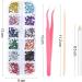 3 Boxes Nail Art Rhinestones & Gems Set - Clear Crystals Mix Sizes, 2 Picker Tools, Wooden Sticks, Tweezer - Buy Online on GoSupps.com