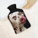Dalmatian Dog Hot Water Bottle with Plush Cover | Hand Warmer for Adults & Kids | 26.5x15.3cm | Cozy & Cute Gift - Buy Online on GoSupps.com