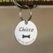 Personalized Stainless Steel Dog Tag - Engraved Name & Phone Number | Custom Animal Brand for Dogs Horses & Cats - 30mm Heart Paw Anchor Bones - Buy Online on GoSupps.com