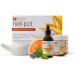Himalayan Chandra Neti Pot Sinus Cleansing System Starter Kit - 3 Piece Set - Buy Online on GoSupps.com