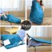 Ruqiji 17''x33'' XXXL King Size Fast-Heating Flannel Electric Heating Pad - 6 Temperature Settings, Pain Relief for Back, Neck, Shoulders, Abdomen, Legs - Light Teal - Buy Online on GoSupps.com