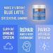 Blue Lavender Tea latte - Relaxing Lavender Milk Tea with Superfoods and Adaptogens - Blue Spirulina Turkey Tail Lion's Mane Mushroom Coconut Milk Powder- Soothe Restlessness - 30 Servings - Buy Online on GoSupps.com