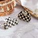 2 Pack Vintage Checker & Banana Hair Clips - Acrylic Black & White Jaw Clips for Strong Hold | French Tortoise Grip Jewelry for Women & Girls - Buy Online on GoSupps.com