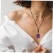 Fomiyes Amethyst Necklace with Safety Buckle | Healing Crystal Jewelry for Men & Women | Unique Chinese Design - Buy Online on GoSupps.com