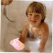 Beavorty Pink Bath Pouf & Scrubber Accessories for Newborns | Comfortable Bathing Tool for Kids - Perfect Shower Companion - Buy Online on GoSupps.com