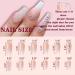 Pink Glitter Gradient Medium Ballerina Press on Nails with Crystal Gem Design - 24Pcs Luxurious False Nails Set for Women & Girls - Buy Online on GoSupps.com