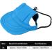 Blue XL Psop Dog Baseball Cap - Sun Hat with Ear Holes for Puppies | Sporty Pet Accessory - Buy Online on GoSupps.com