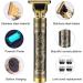 Men's Electric Hair Clippers with 4 Limit Combs - Precision Outliner Trimmer for Beard - USB Type-C Charging - Dragon Design - Buy Online on GoSupps.com