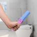 Pumice Stone Toilet Brush Set - 3 Pieces with Handle for Effective Toilet Cleaning | Gray & Pink | International Shipping Available - Buy Online on GoSupps.com
