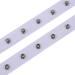 VIVIPAKOKO 3 Yards Snap Button Tape Trim (White)
