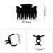 YOHAMA 12pcs Small Hair Claw Clips - 1 inch Mini Jaw Clip for Kids & Adults - Non-slip Hair Clips in Black & Brown for Hairstyle Decoration - Buy Online on GoSupps.com