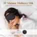 Shop BeeVines 3D Sleep Mask - 22 Momme Mulberry Silk Eye Masks 2 Pack Weighted Blindfolds for Men & Women - Ultimate Light Blocking for Relaxation - Buy Online on GoSupps.com
