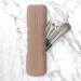 Kicpot Travel Makeup Brush Holder & Drying Net Organizer - Pink&Brown - Buy Online on GoSupps.com