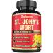 Organic St. John's Wort Extract Capsules - 6 Herbs Equivalent 5050 mg - Emotional Balance, Joyful Mood & Stress Response Support - 1 Pack 90 Veggie Caps 3-Month Supply