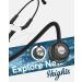 FriCARE Black Stethoscope - Lightweight Dual Head Estetoscopio for Nurses & EMTs - Tunable Diaphragm Comfy Eartips MicroBeats Harmony & 12 Zodiac Tags 31.5 Midnight Black - Buy Online on GoSupps.com
