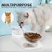 NAODONGLI Elevated Double Cat Bowls - 15 Tilted Raised Protective Feeder for Cats & Small Dogs - 4 Bowls - Buy Online on GoSupps.com