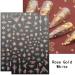 Rose Gold Christmas Nail Art Stickers - 8 Sheets Snowflakes, Santa Decals for Nail Design - Buy Online on GoSupps.com