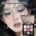 Black Smokey Eyeshadow Dark Eyeshadow Palette silver gray color eyeshadow palettes Blendable 9 colors highly pigmented long lasting for midnight masquerade - Buy Online on GoSupps.com