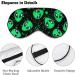 LynaRei Cute Alien Space Sleep Mask - Adjustable Super-Smooth Eye Mask for Men and Women - Perfect for Travel and Nap - Style 3 - Buy Online on GoSupps.com