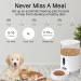 Peteme Automatic Cat Feeder - 4L Portion Control Smart Pet Feeder with APP Control for Cats, Dogs & Small Pets - 2.4G Wi-Fi Enabled (White) - Buy Online on GoSupps.com