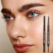 Waterproof Eyeliner Precision High-Pigmented Creamy - Eyebrow Trimmer and Brush Design Waterproof Retractable Eyeliner Makeup for Daily Use Beginner Friendly 02 - Buy Online on GoSupps.com