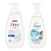 Dove Foaming Body Wash for Soft Smooth Skin Deep Moisture and Kid's Cotton Candy 2 Skin Care Products for the Family In One Bundle 13.5 Fl Oz (Pack of 4)