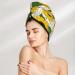 Hair Towel Wrap | Quick Drying Hair Turban with Button | Sunflower Design | Ideal for Fast Hair Drying - Buy Online on GoSupps.com