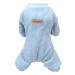 Izefia dog sweater dog clothing fleece dog wool sweater winter warm sweatshirt 4-leg overall pajama twist print sweater for small dogs medium-sized dogs cats xxl: (back length: 40 cm) blue