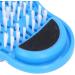 Shower Foot Scrubber - Easy Foot Cleaning & Washing Mat with Suction Cups | Removes Dead Skin Improves Circulation Relieves Pressure - Blue - Buy Online on GoSupps.com