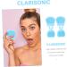 FOMIYES 12 Pcs Rabbit Ears Facial Brush Facial Cleaning Pad Exfoliator Brush Facial Cleansing Brush Facial Cleaning Brush Facial Massager Silicone Brush Pore Brush Silica Gel Miss Face Light Bluex3pcs 7.5x7.5cmx3pcs - Buy Online on GoSupps.com