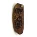 B4K Premium wooden comb for men - handmade - multifunctional pocket ridge for hair beard and mustache - perfect for oils and balm - travel size for on the go (engraving skull made of walnut)