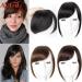 Bangs Hair Clip Black Brown Hair Bangs Clip in Sweeping Side Fringe Fake False Bang Extensions Natural Synthetic Hairpiece Hair Piece Bangs Clip in Hair(Color:3) - Buy Online on GoSupps.com