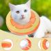 Frienda 2-Piece Adjustable Cat Cone Collar Set | Soft Recovery Collar for Cats and Small Dogs | Orange & Watermelon Design - Buy Online on GoSupps.com