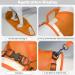 Meioro Reflective Dog Harness Adjustable & Padded for XS Dogs & Cats | Outbreak-Proof Lightweight Anti-Pull Design in Orange - Buy Online on GoSupps.com